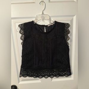 Black Laced Francesca’s Top